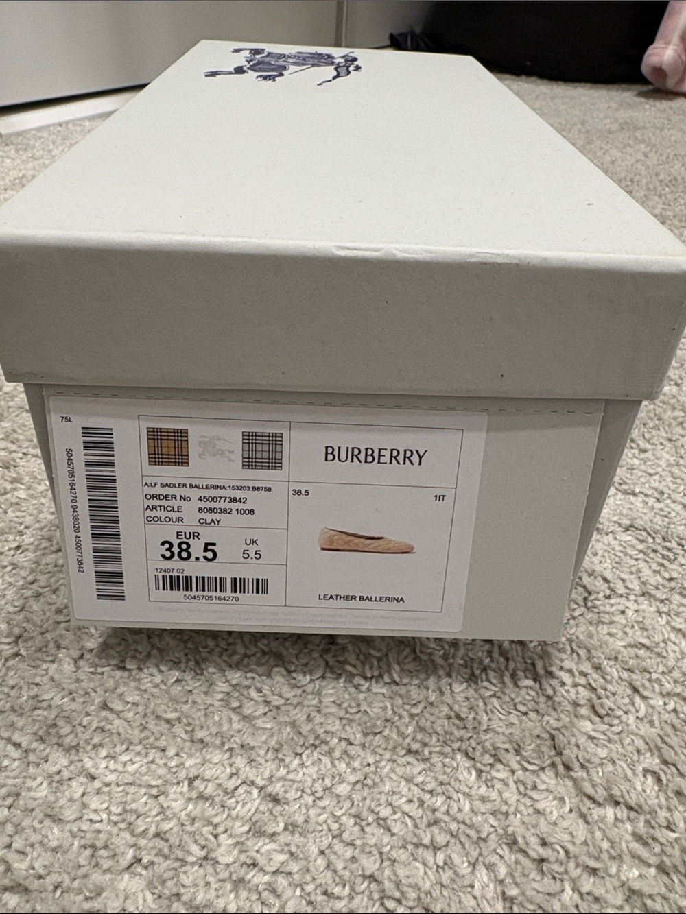 Burberry Sadler Ballerina Flats - Picture 1 of 5